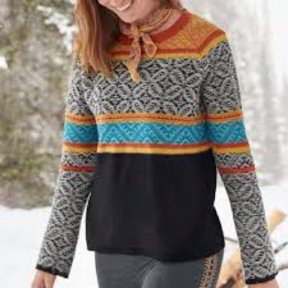 Sundance Women’s Emily Jane Pullover Lambswool Blend Sweater Size Small
